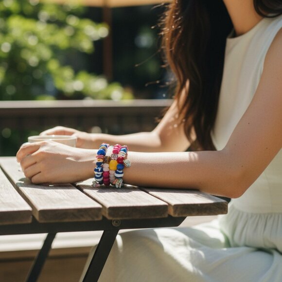 Artistic Chunky Bead Bracelets – Vibrant, Bold, and Unique - Picture 6 of 6